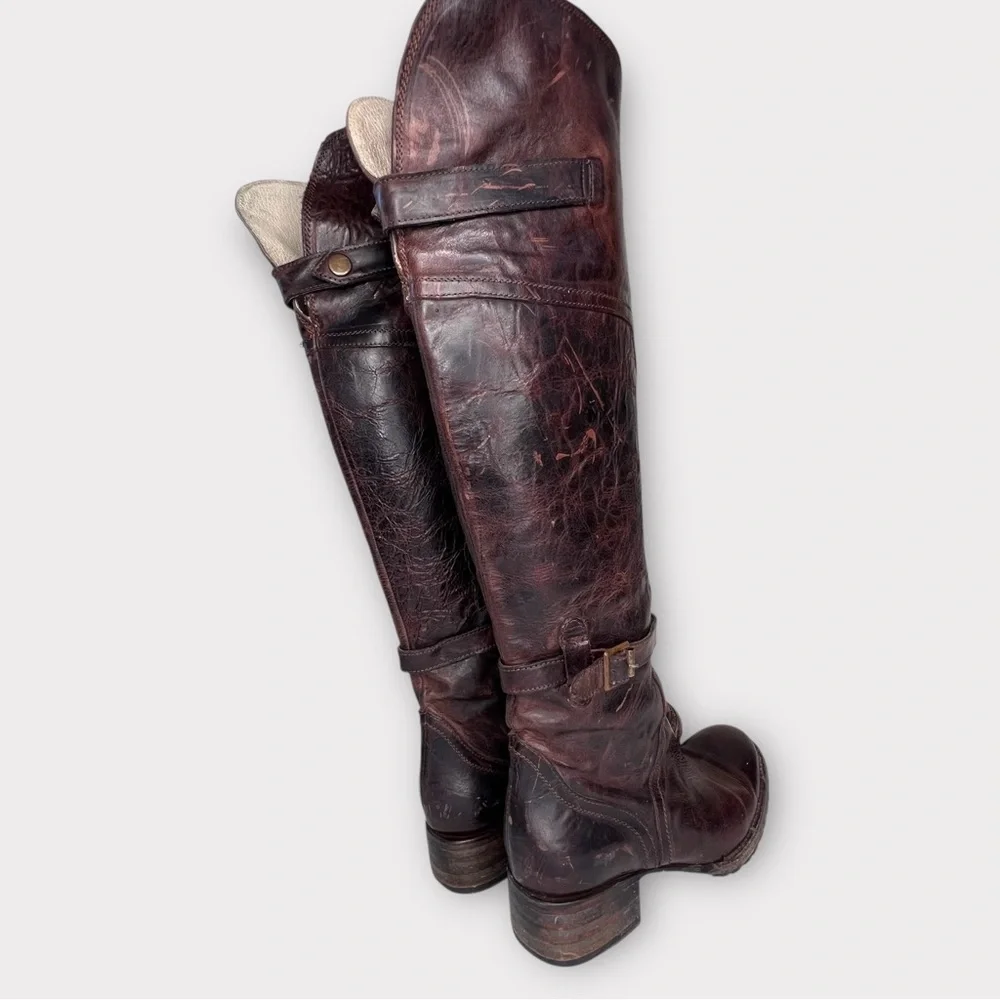 Freebird Quebec Equestrian brown over knee boot - Picture 5 of 13